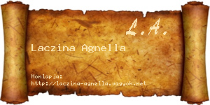 Laczina Agnella névjegykártya